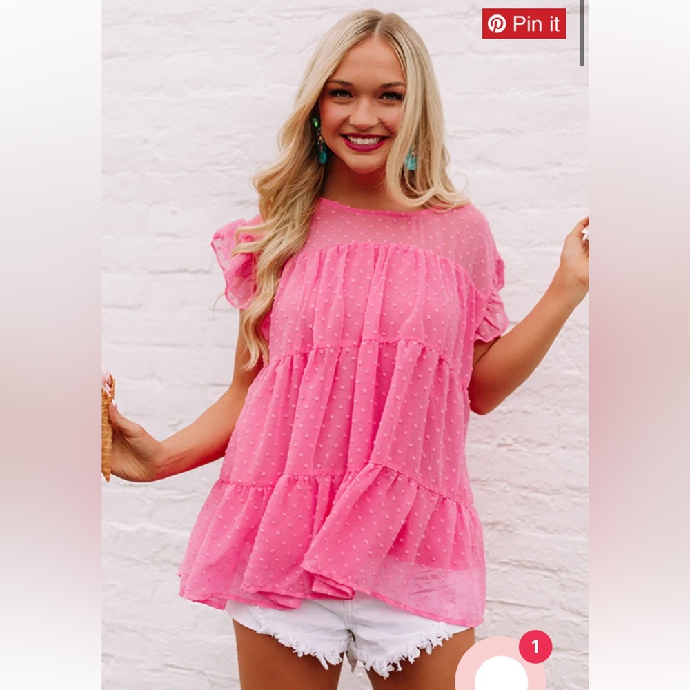 Shop Impressions Boutique Pink Blouse